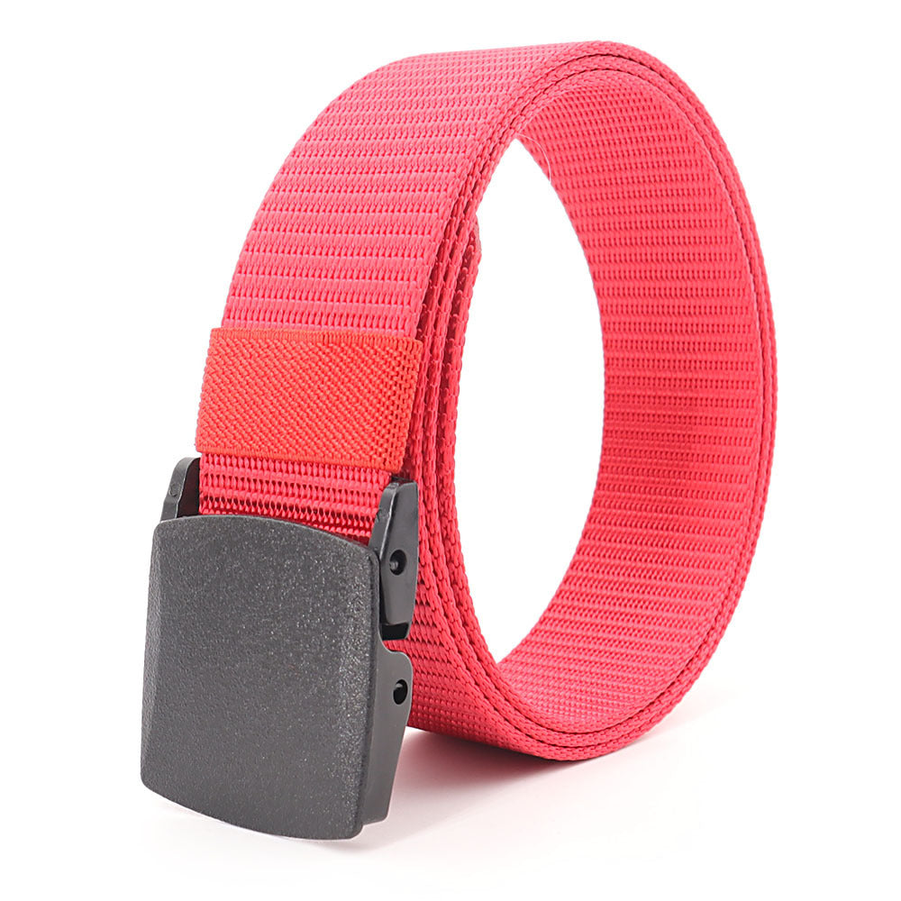 Security check camouflage nylon belt men's tactical belt women's automatic buckle pants belt woven cross-border wholesale