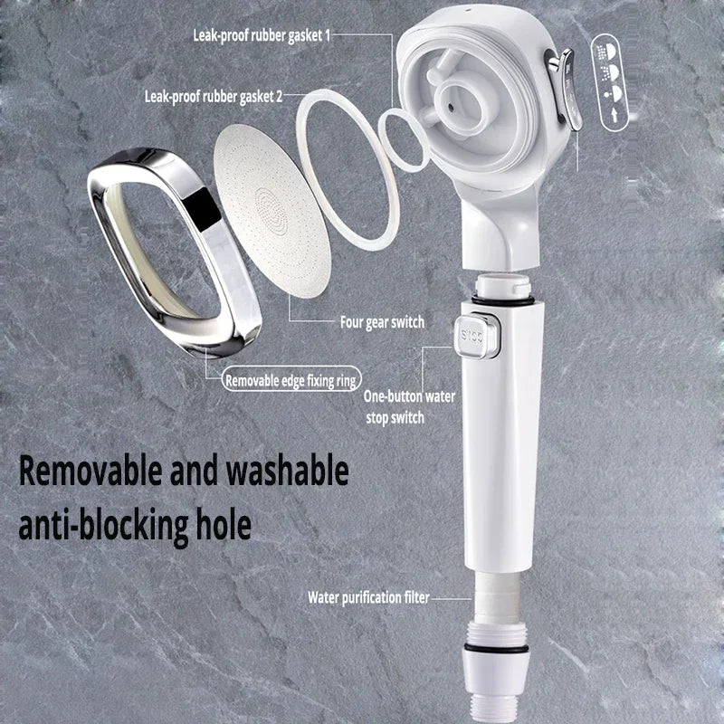 3-Mode Handheld Shower Head