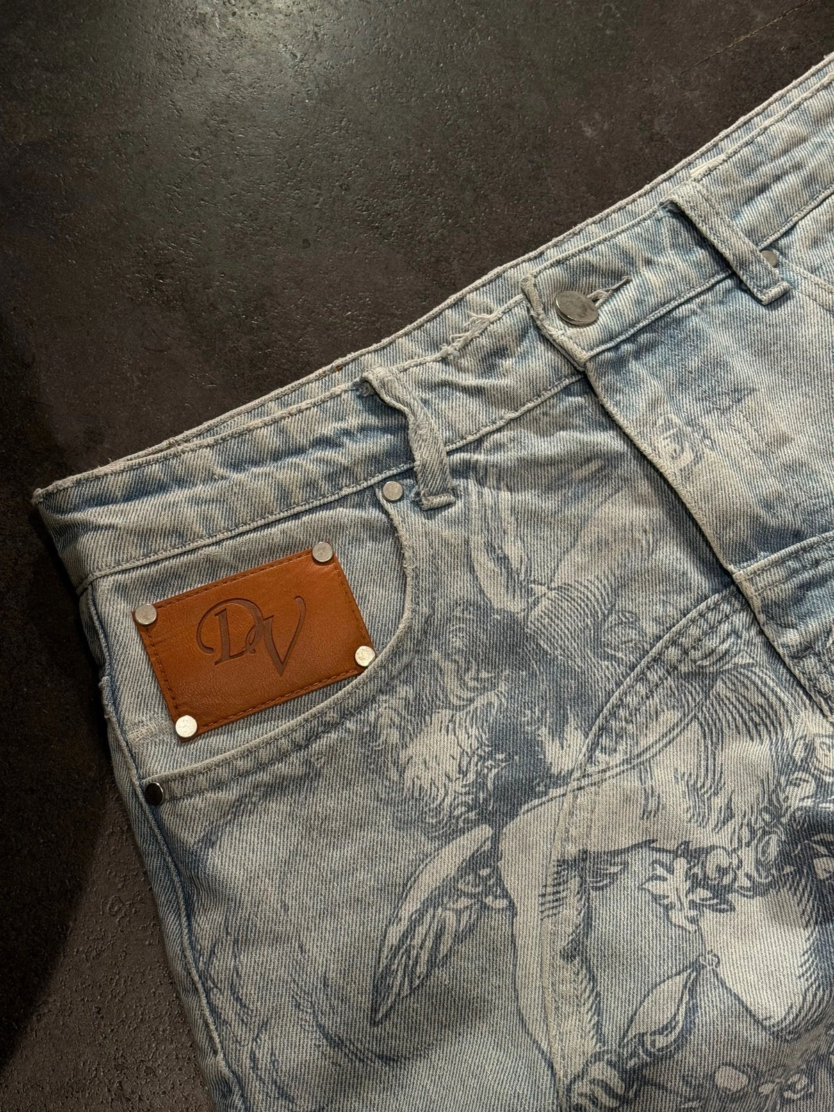 Y2k Angel Baggy Jeans Retro High Street Cupids Arrow Men Women Pants American Hip Hop Streetwear Unisex Casual Straight Jeans
