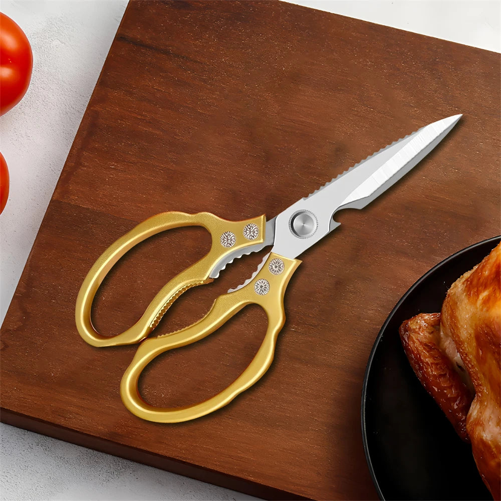 1PC，Chicken Bone Kitchen Scissors Kitchen Duck Fish Cutter Stainless Steel BBQ Scissors Food Scissors Food Scissors Tools