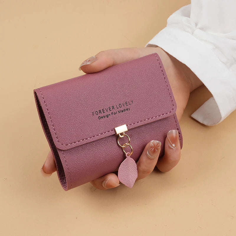 Trifold Clutch Coin Purse, Minimalist Credit Card Holder, Women's Casual Wallet