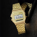 Stainless Steel LED Digital Watches for Men Gold Sliver Luxury Electronic Watch Fashion Business Mens Watch Relogios Masculino