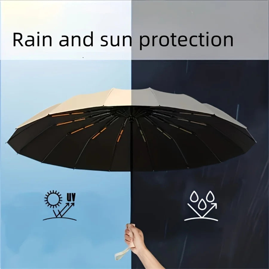 Automatic Folding Umbrella – 12-Rib Design