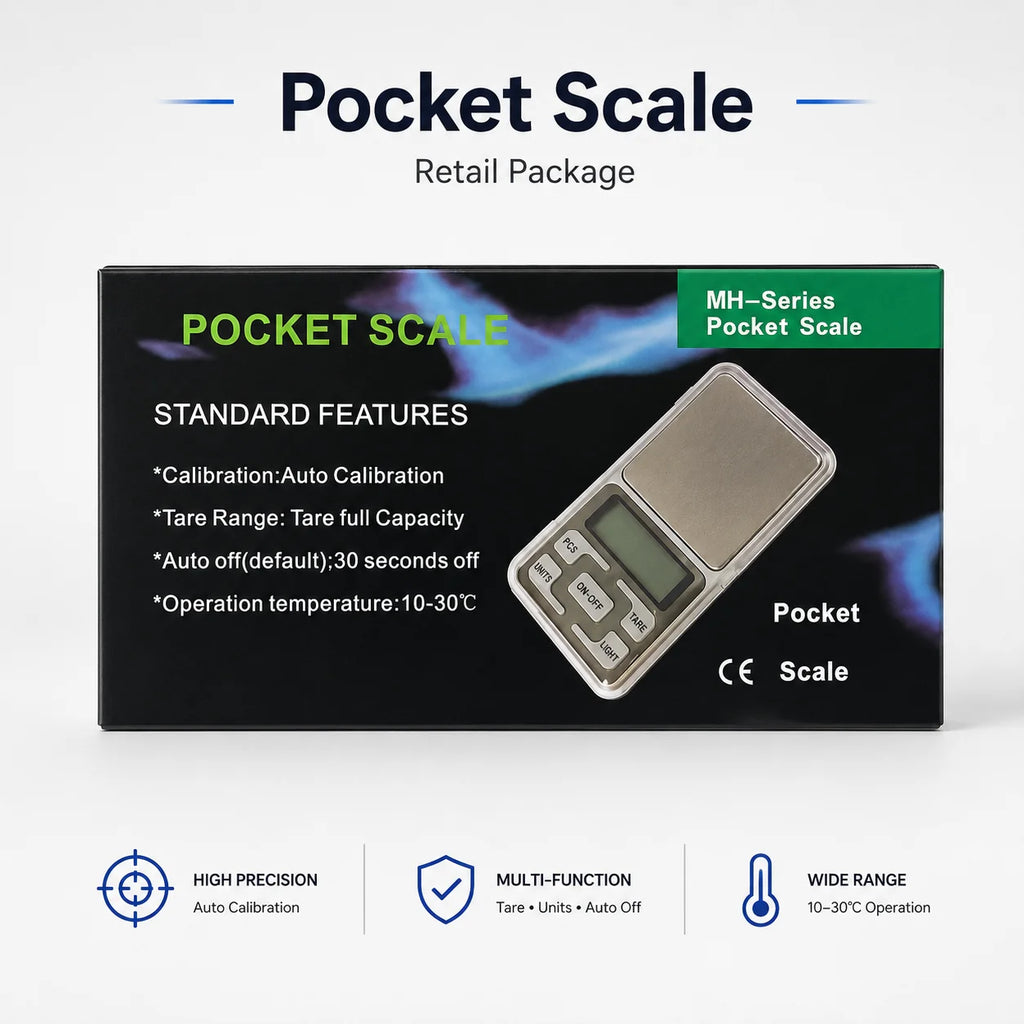 High Precision Mini Pocket Scale 500g/0.01g, Portable Digital Jewelry Scale, Accurate Small LCD Weighing Device for Easy Carry
