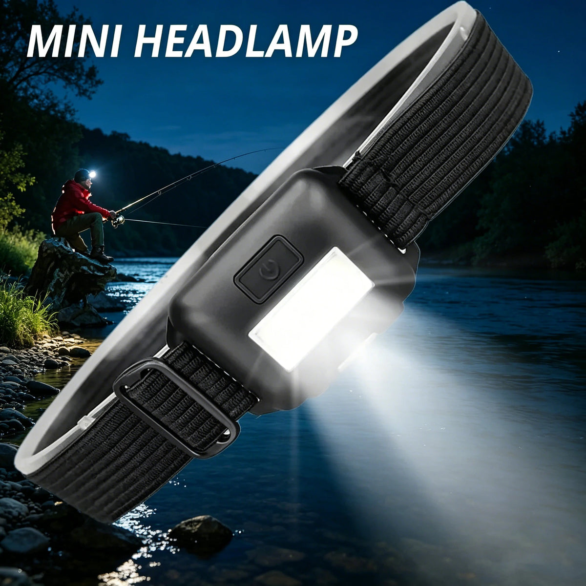 Rechargeable Flashlight Cap Light Rechargeable Led Headlamp Super Powerful Flashlights High Power Flashlight Hiking Lamp Battery