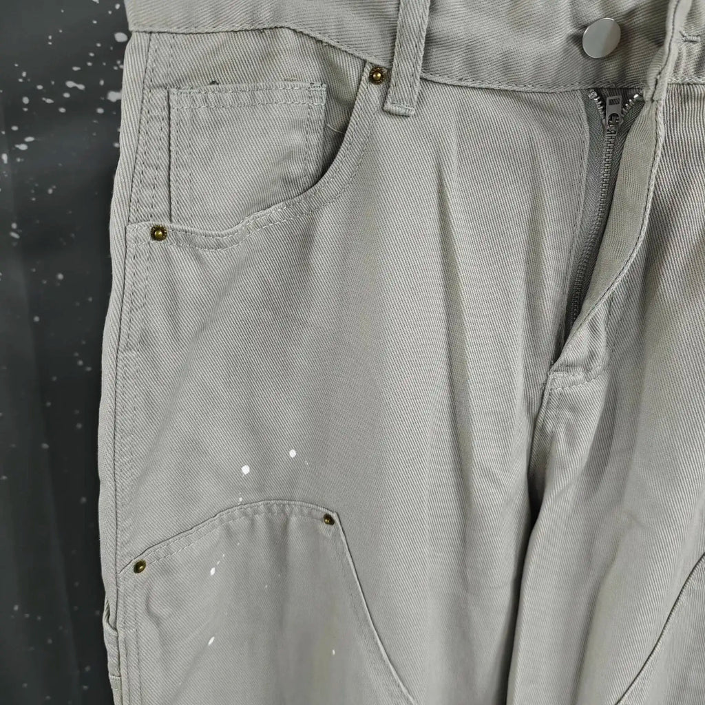PFNW 2025 Autumn Men's Jeans Loose Long Pants Korea Fashion High Street Solid Color Male Wide Leg Trousers 28W9729