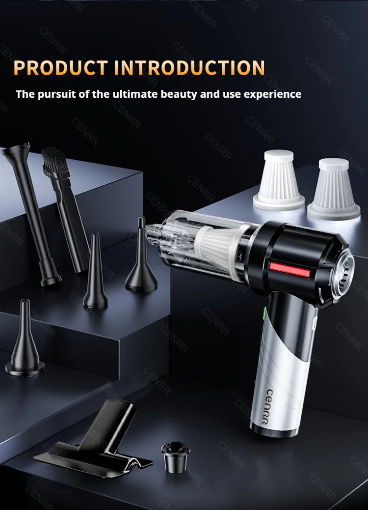 CENRR Car Vacuum Cleaner Mini 998000PA Powerful Cordless Portable Vacuum Cleaner for Home Appliance Handheld Blower Car Cleaner