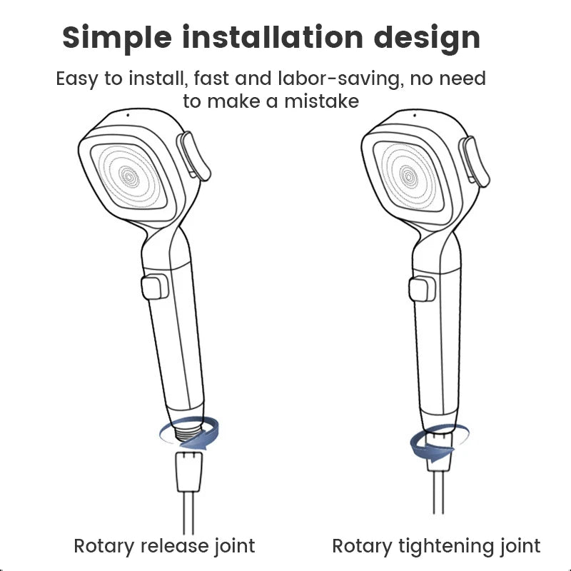 3-Mode Handheld Shower Head