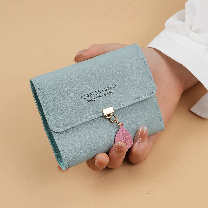 Trifold Clutch Coin Purse, Minimalist Credit Card Holder, Women's Casual Wallet