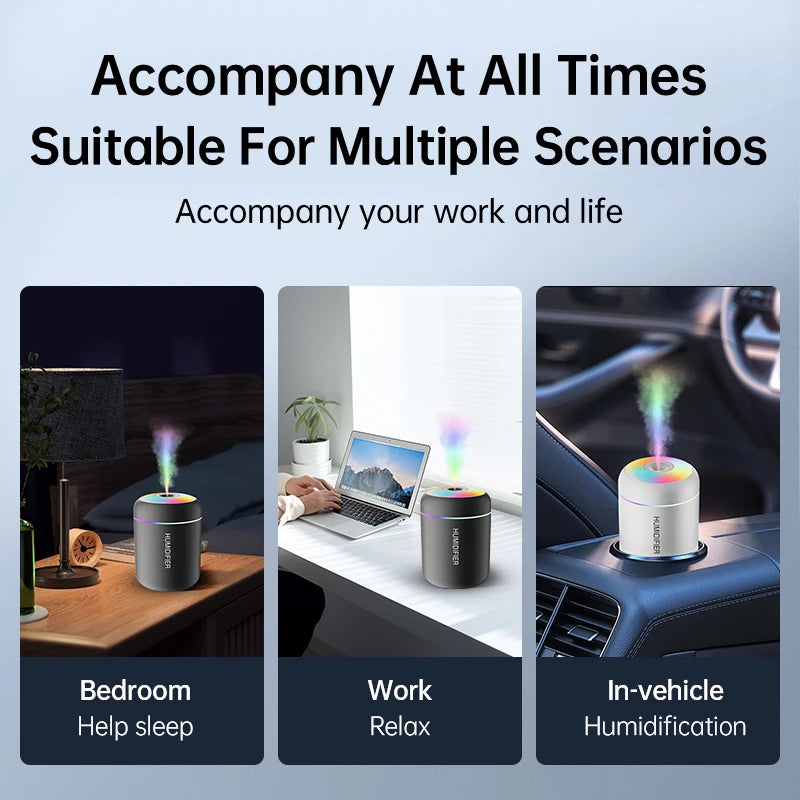Mini USB Humidifier with Ambient Light