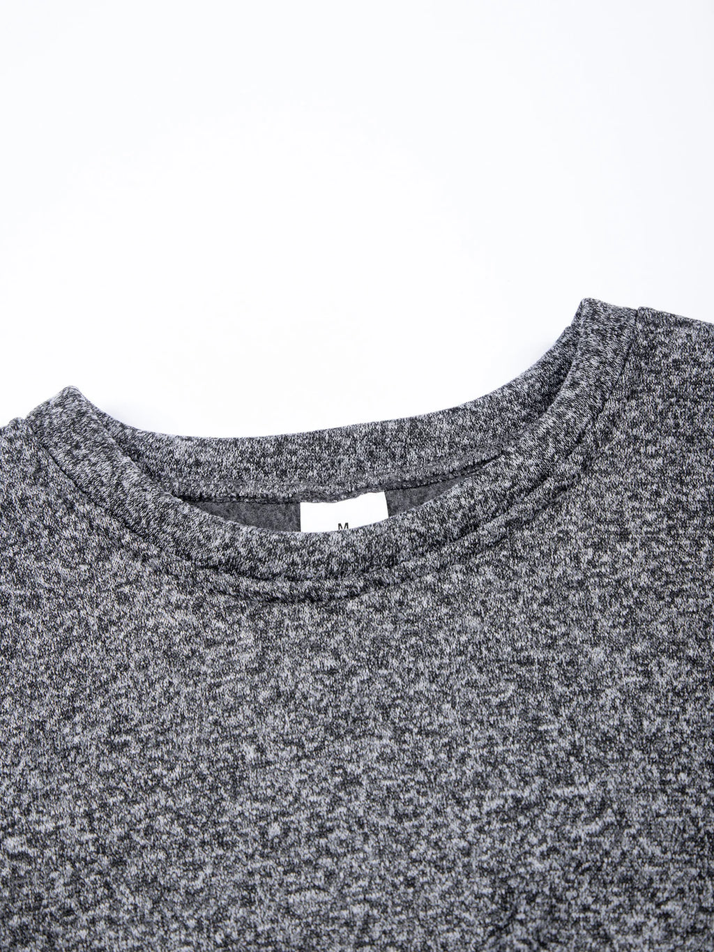 Men's  Autumn Long Sleeve Knit Pullover Solid Color Crewneck Warm Sweater Men Casual Loose Sweatshirt Street Sportswear