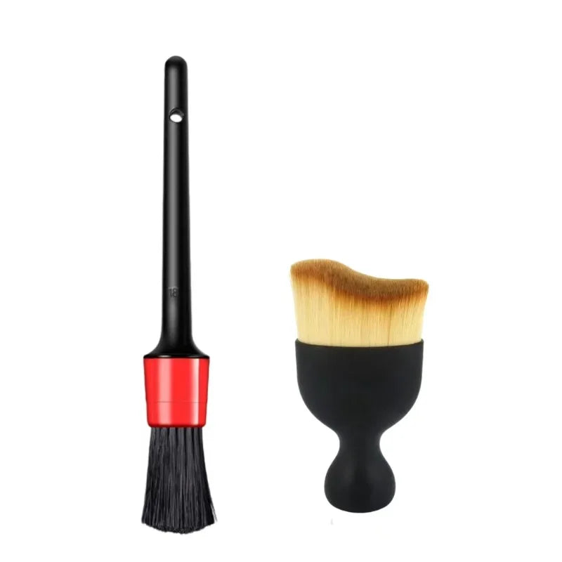 Car Cleaning Brush Kit Automotive Detail Brushes For Car Interior Detailing Brush Set Wheel Rims Clean Brush Plastic