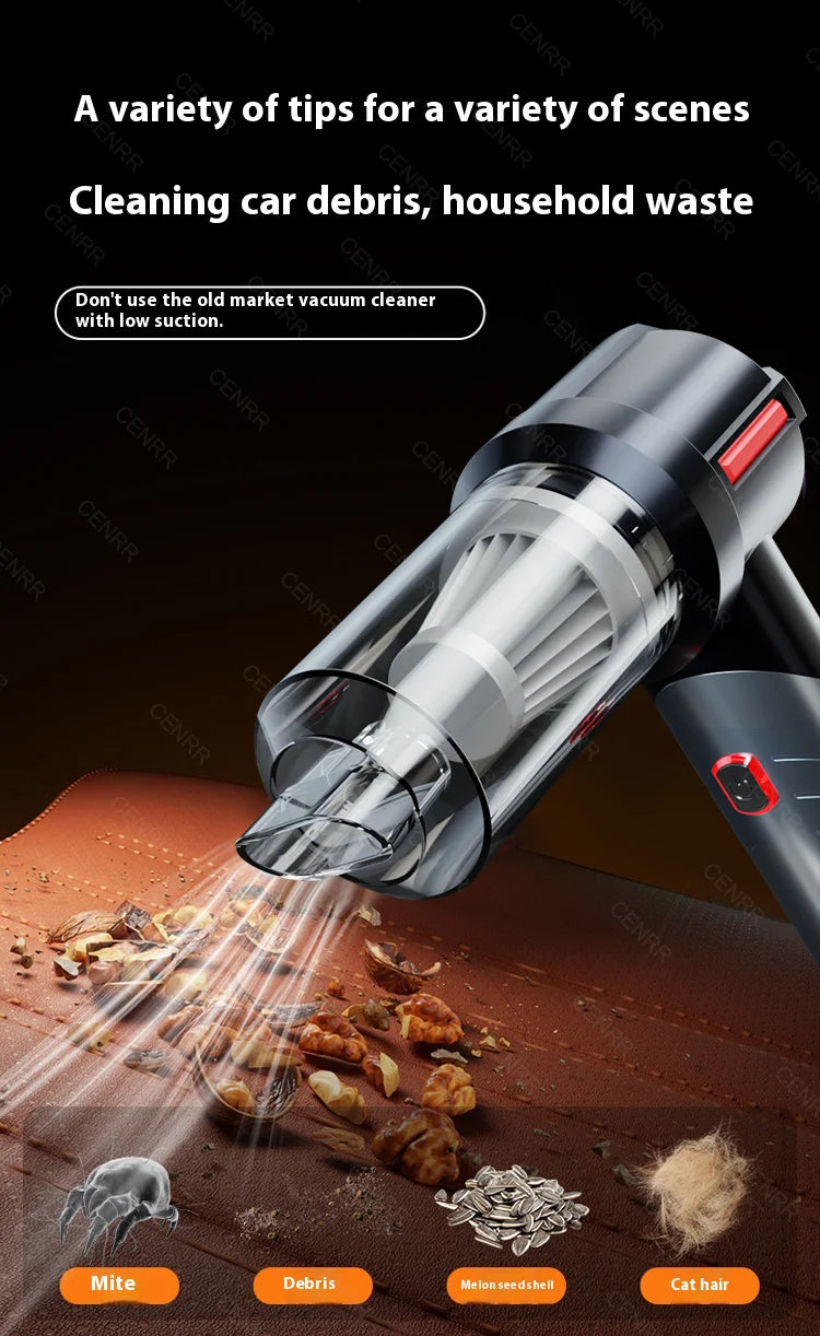 CENRR Car Vacuum Cleaner Mini 998000PA Powerful Cordless Portable Vacuum Cleaner for Home Appliance Handheld Blower Car Cleaner