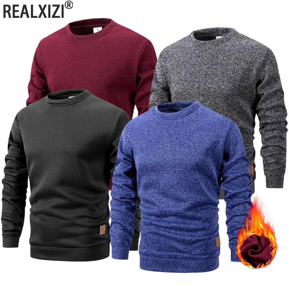 Men's casual pullover or zip-up hoodie