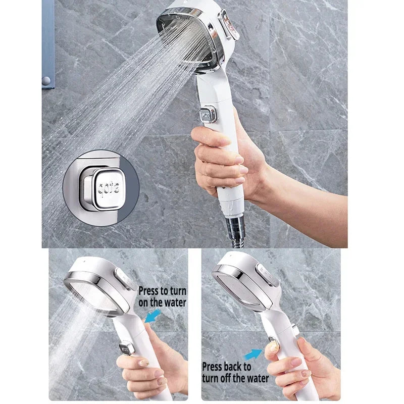 3-Mode Handheld Shower Head