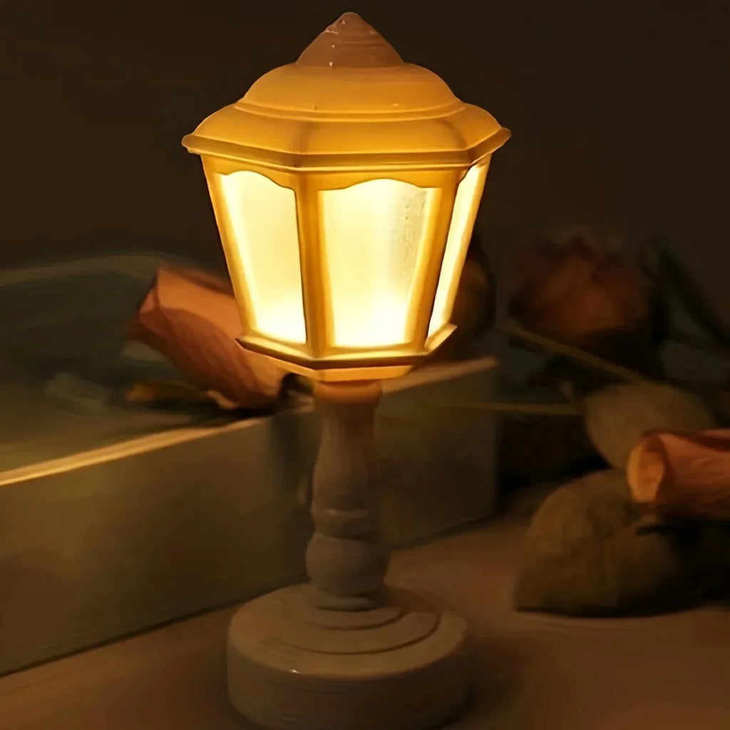 Geometric Flower Bud Lamp Battery LED Desk Night Light Garden Yard Patio Lawn Outdoor Courtyard Villa Landscape Street Path