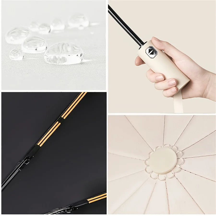 Automatic Folding Umbrella – 12-Rib Design