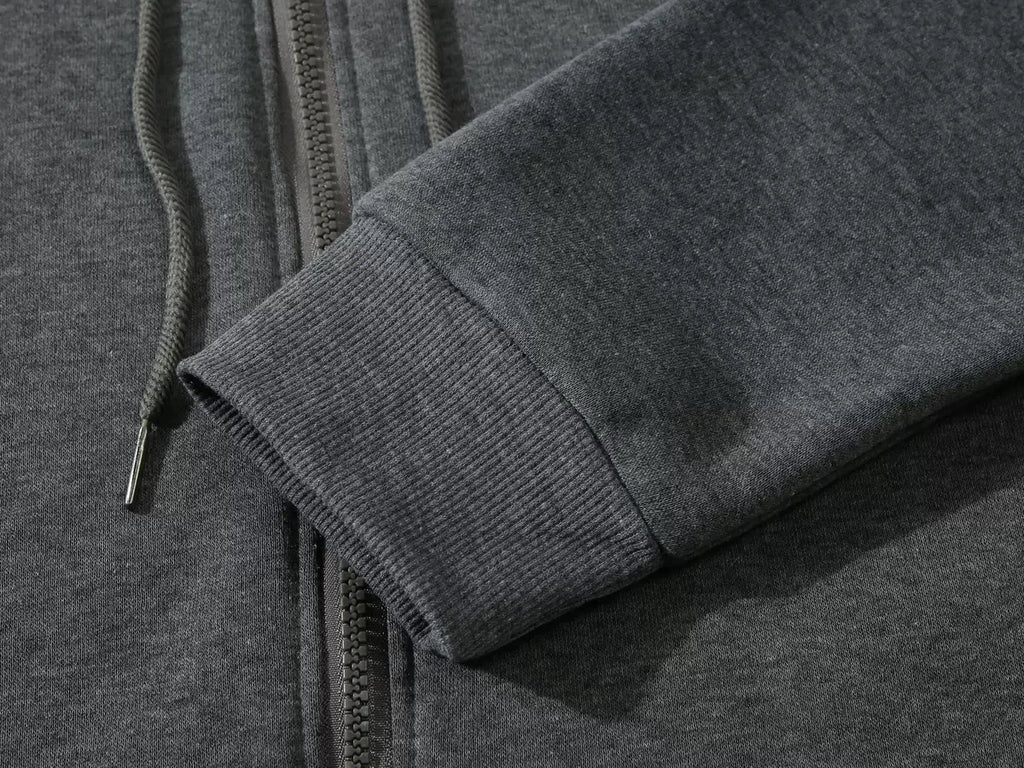 Men's Zipper Hoodie, Printed Pattern, Hip Hop Style, Gothic 2025 Autumn/Winter Warm Long Sleeve Sweatshirt