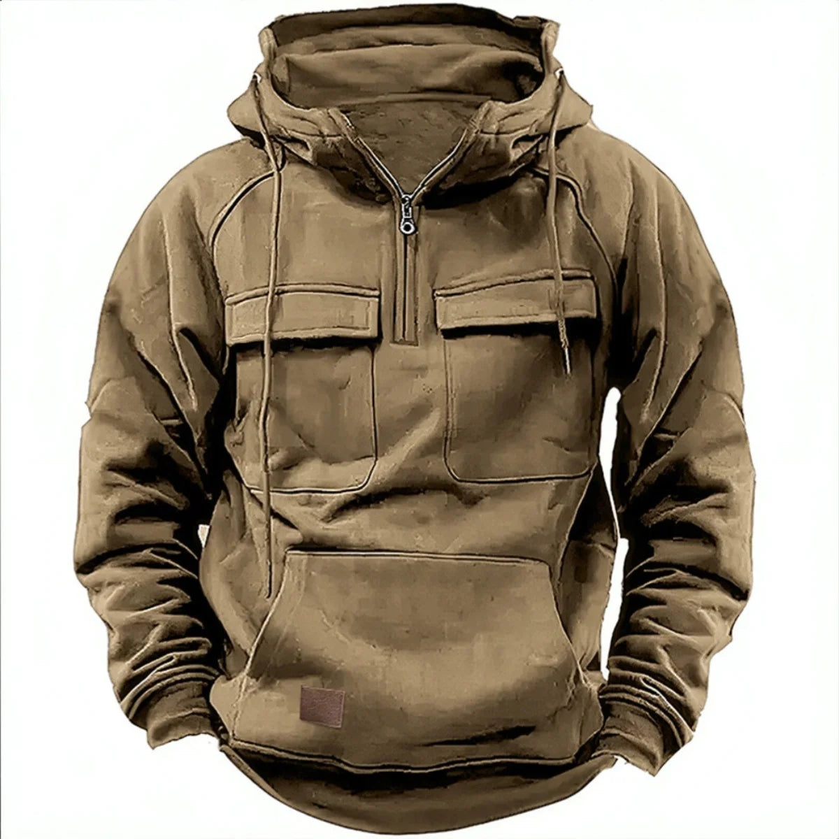 Men's casual pullover or zip-up hoodie