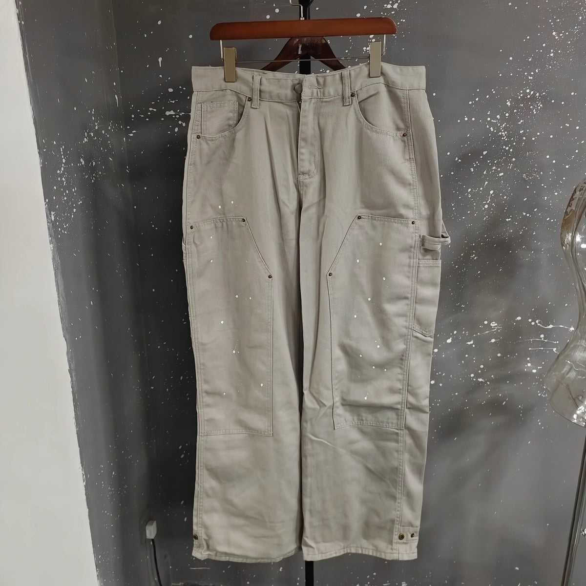PFNW 2025 Autumn Men's Jeans Loose Long Pants Korea Fashion High Street Solid Color Male Wide Leg Trousers 28W9729