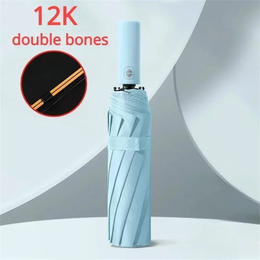Automatic Folding Umbrella – 12-Rib Design