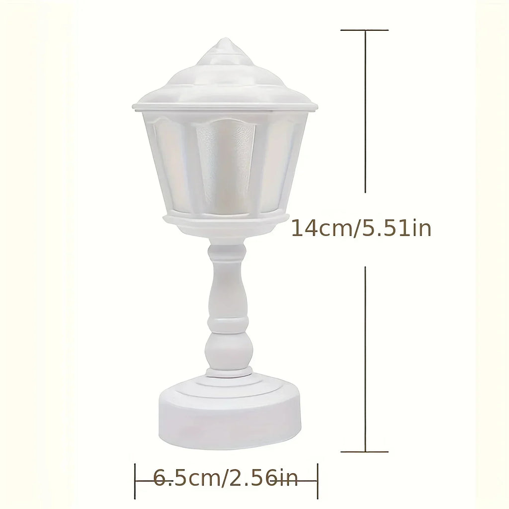 Geometric Flower Bud Lamp Battery LED Desk Night Light Garden Yard Patio Lawn Outdoor Courtyard Villa Landscape Street Path