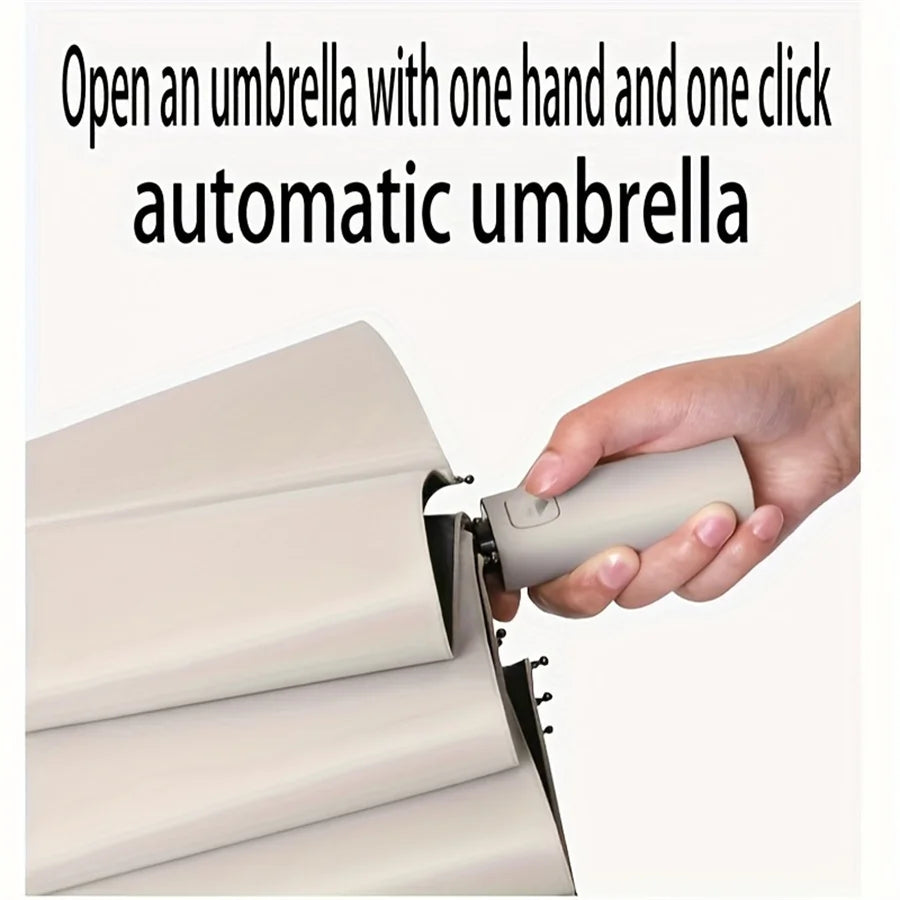Automatic Folding Umbrella – 12-Rib Design