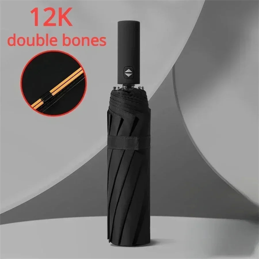 Automatic Folding Umbrella – 12-Rib Design