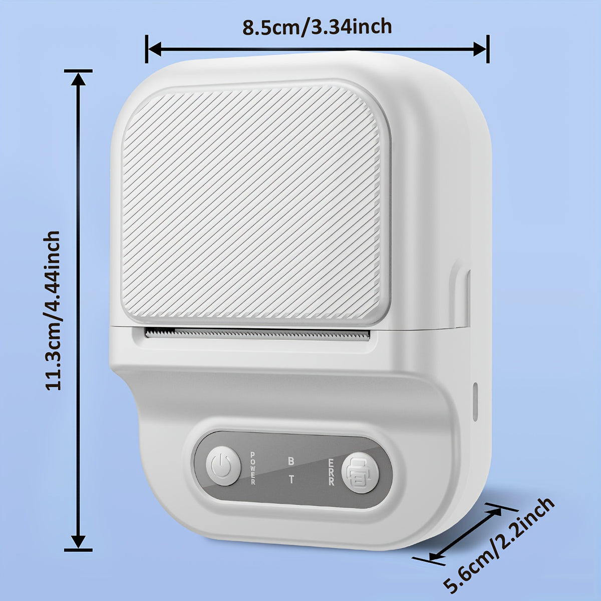 Portable Printer Mini Label Printer Self-adhesive Inkless 12-58mm Label Makers For Photo/Label/Home/Office/Business/Gifts As B21
